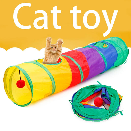 Tunnel pour Chats et Chiots – Jouet Pliable Intérieur/Extérieur