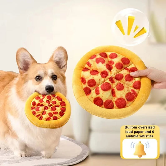 🍕 Jouet en Peluche Pizza pour Chien