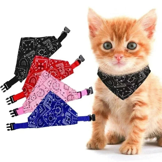 🐶🐱 Foulard et Bandana Ajustable pour Chien, Chat et Petits Animaux