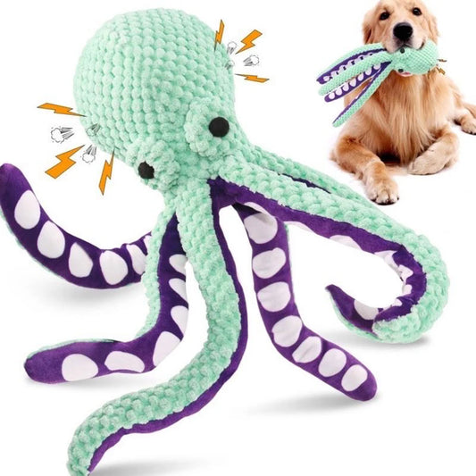 🐙 Jouet Poulpe en Peluche Sonore pour Chien